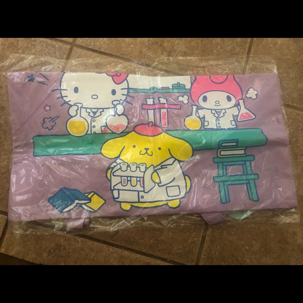 Sanrio science tote bag